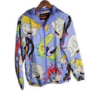 Rare!! Members Only x Nickelodeon Rugrats Cartoon Windbreaker Jacket, Small